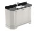 1200mm 4-Door Angled Unit & Marble Top 1TH - Hudson Reed LOF462 Timeless Sand, Grey colour ,image 1