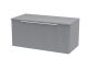 800mm Wall Hung Single Drawer Vanity & Worktop - Hudson Reed DFF296W Grey, Grey colour ,image 1