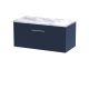 800 Wall Hung Single Drawer Vanity & Laminate Worktop - Hudson Reed JNU2925LCM Blue, Blue colour ,image 1