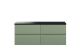 1200mm Wall Hung 4-Drawer Unit & Laminate Worktop - Hudson Reed URB804LSB2 Green, Green colour ,image 1