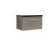 600mm Wall Hung 1 Drawer Vanity & Laminate Top - Nuie ARN2522LSB Oak, Oak colour ,image 1