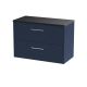 800mm Wall Hung 2-Drawer Vanity & Laminate Worktop - Hudson Reed JNU2926LSB Blue, Blue colour ,image 1