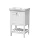 500mm Floor Standing Vanity & Basin 0TH - Hudson Reed BEX123H White, White colour ,image 1
