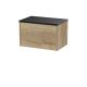 600mm Wall Hung Single Drawer Vanity & Laminate Top - Hudson Reed JNU1822LSB Oak, Oak colour ,image 1