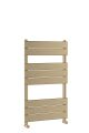 Square Flat Towel Radiator 840x500 - Hudson Reed HL882 Brass, Brass colour ,image 1
