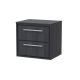 600mm Wall Hung 2-Drawer Vanity with Worktop - Hudson Reed LIL2224W Grey, Grey colour ,image 1
