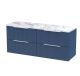 1200 Wall Hung 4-Drawer Vanity & Laminate Worktop - Hudson Reed DFF393LCM2 Blue, Blue colour ,image 1
