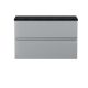 800mm Wall Hung 2-Drawer Vanity Unit & Laminate Worktop - Hudson Reed URB206LSB Satin Grey, Grey colour ,image 1