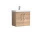 600mm Wall Hung 2-Door Vanity & Basin 1 - Nuie ARN3023A Oak, Oak colour ,image 1