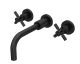 Wall Mounted Basin Mixer - Hudson Reed TEX417 Black, Black colour ,image 1