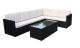 Berlin Six Seater Conrner Lounging Set In Black, Black colour ,image 1