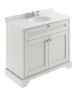 1000mm Cabinet & Marble Top (3TH) - Hudson Reed LOF481 Timeless Sand, Grey colour ,image 1