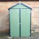 Overlap 4 x 3 Double Door Shed with Shelves