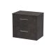 600mm Wall Hung 2 Drawer Vanity & Worktop - Hudson Reed JNU2624W Brown, Brown colour ,image 1