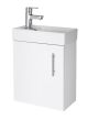 400mm Wall Hung Vanity & Basin - Nuie NVX182 Gloss White, White colour ,image 1