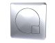 Square Dual Flush Chrome Push Button - Hudson Reed MDPB01 Chrome, Chrome colour ,image 1
