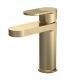 Fluted Mono Basin Mixer with Push Button Waste - Nuie BIN805F Brass, Brass colour ,image 1