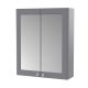 600mm Mirror Cabinet - Nuie CLA217 Grey, Grey colour ,image 1