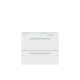 720mm Wall Hung 2-Drawer Unit & Laminate Worktop - Hudson Reed QUA005LCM White, White colour ,image 1
