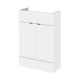 600mm Vanity Unit - Compact - Hudson Reed OFF107 Gloss White, White colour ,image 1