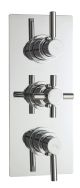 Triple Thermostatic Shower Valve With Diverter - Hudson Reed A3023 Chrome, Chrome colour ,image 1