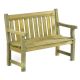 Darwin 2 seat Wooden Garden Bench - Neutral Green - FSC Mix Credit