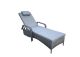 Savannah Single Sunbed Grey, Grey colour ,image 1