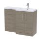 1100mm Right Hand Combination - Nuie ARN2511R Oak, Oak colour ,image 1