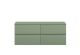 1200 Wall Hung 4 Drawer Unit & Worktop - Hudson Reed URB804W2 Green, Green colour ,image 1