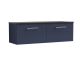 1200mm Wall Hung 2-Drawer Vanity & Laminate Worktop - Nuie ARN2922LSB2 Blue, Blue colour ,image 1