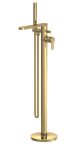 Freestanding Bath Shower Mixer - Nuie ARV821 Brushed Brass, Brass colour ,image 1