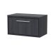 800mm Wall Hung Single Drawer Vanity with Worktop - Hudson Reed LIL2225W Grey, Grey colour ,image 1
