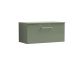 800mm Wall Hung 1 Drawer Vanity & Worktop - Nuie ARN825W Green, Green colour ,image 1