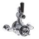 Twin Exposed Shower Valve - Hudson Reed BTSVT101 Chrome, Black/Chrome colour ,image 1
