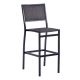 Oxford 1160 x 480 Rattan Bar Chair  - Grey