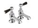 Bath Taps - Hudson Reed BC402HL Chrome, Black/Chrome colour ,image 1
