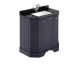 750mm 3-Door Angled Unit & Marble Top 1TH - Hudson Reed LOF318 Twilight Blue, Blue colour ,image 1