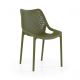 Oxy 810 x 500 Plastic Side Chair - Olive
