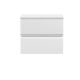 600mm Wall Hung 2-Drawer Vanity Unit & Laminate Worktop - Hudson Reed URB104LSW Satin White, White colour ,image 3