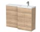 1200mm Right  Hand Combination - Hudson Reed CBI3010 Oak
