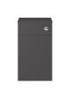 500mm WC Unit - Nuie MOC342 Gloss Grey, Grey colour ,image 1