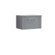 600mm Wall Hung Single Drawer Vanity & Worktop - Nuie DPF294W Grey, Grey colour ,image 1