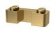 Brushed Brass Wetroom Screen Support Foot - Hudson Reed WRSF017 Brushed Brass, Brass colour ,image 1