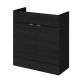 800mm Vanity Unit - Hudson Reed OFF609 Charcoal Black, Hacienda Black colour ,image 1