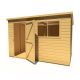 Caldey 10 x 6 Single Door Loglap Shed - Style D