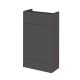 500mm  WC Unit - Compact - Hudson Reed OFF945 Gloss Grey, Grey colour ,image 1