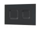 Square Dual Flush Push Button Black - Hudson Reed XTY009PS4 Black, Black colour ,image 1