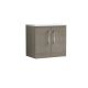 600mm Wall Hung 2 Door Vanity & Laminate Top - Nuie ARN2523LSW Oak, Oak colour ,image 1