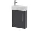 440mm Wall Hung 1 Door Unit & 1TH Basin RH - Hudson Reed JNU2261R Grey, Grey colour ,image 1