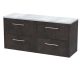 1200 Wall Hung 4-Drawer Vanity & Laminate Worktop - Hudson Reed JNU2624LBG2 Brown, Brown colour ,image 1
